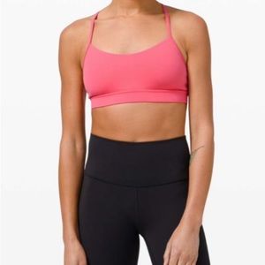 Lululemon Flow Y Nulu Sports Bra| guava pink